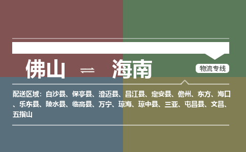 佛山到海南物流公司-佛山到海南专线-轻拿轻放銘龙物流