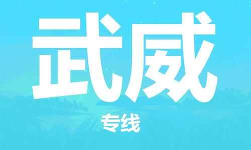惠东县到武威物流-惠东县至武威货运高效服务合作
