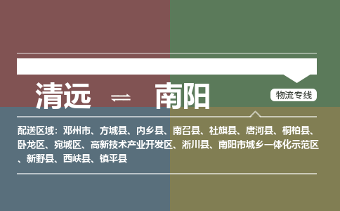 清远到南阳物流专线-清远到南阳货运-铭龙物流（今日/热点线路）