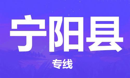 新丰县到宁阳县物流公司-新丰县到宁阳县专线-让您省心