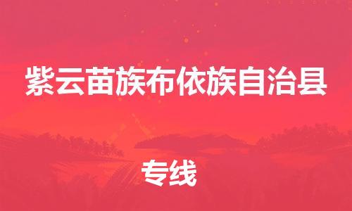 新丰县到紫云苗族布依族自治县物流专线-新丰县至紫云苗族布依族自治县货运-快速、安全的物流服务